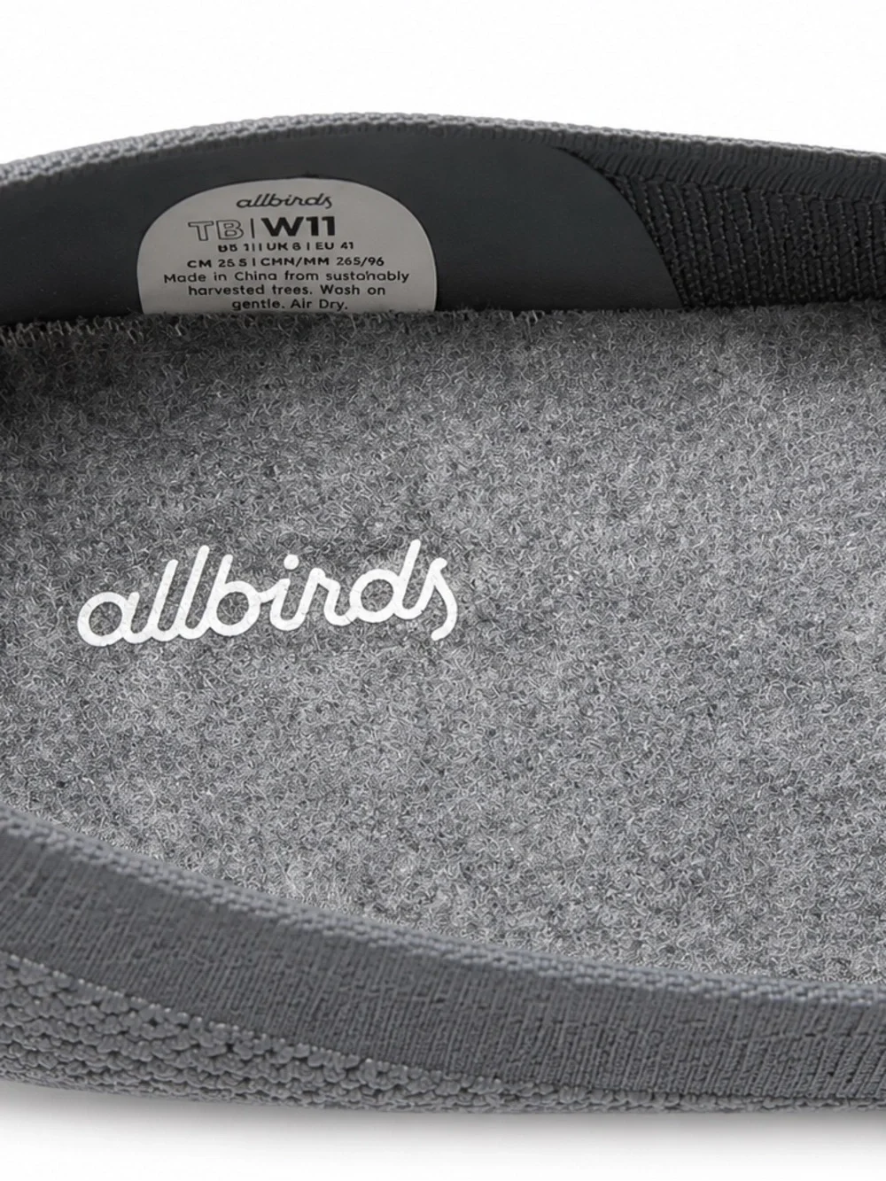Allbirds Tree Breezer Knit Ballet Flats Grey Heather Women's Size 11